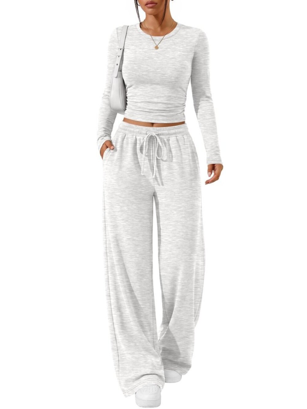 2 Piece Lounge Sets for Women 2026 Fall Fashion Outfits Sweat Set